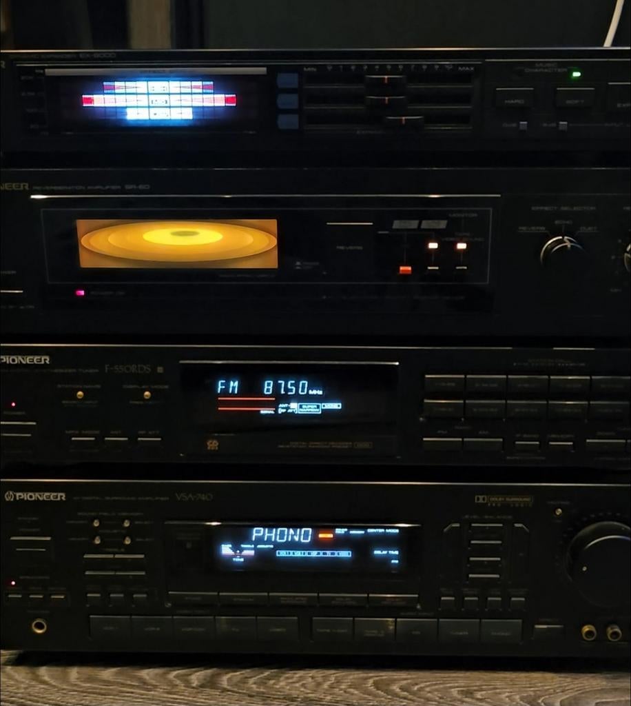 Zeldzame Pioneer Set: EX-9000, SR-60, F-550, VSA-740, Ophalen, Gebruikt, Tuner of Radio, Losse componenten