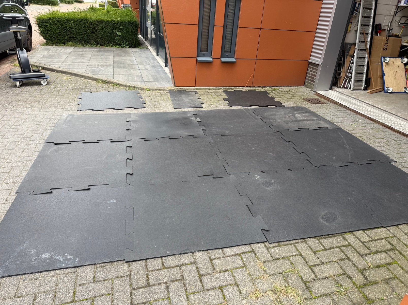 Rubberen Puzzel Tegels 12 Vierkanten meter, Ophalen, Gebruikt, Overige typen