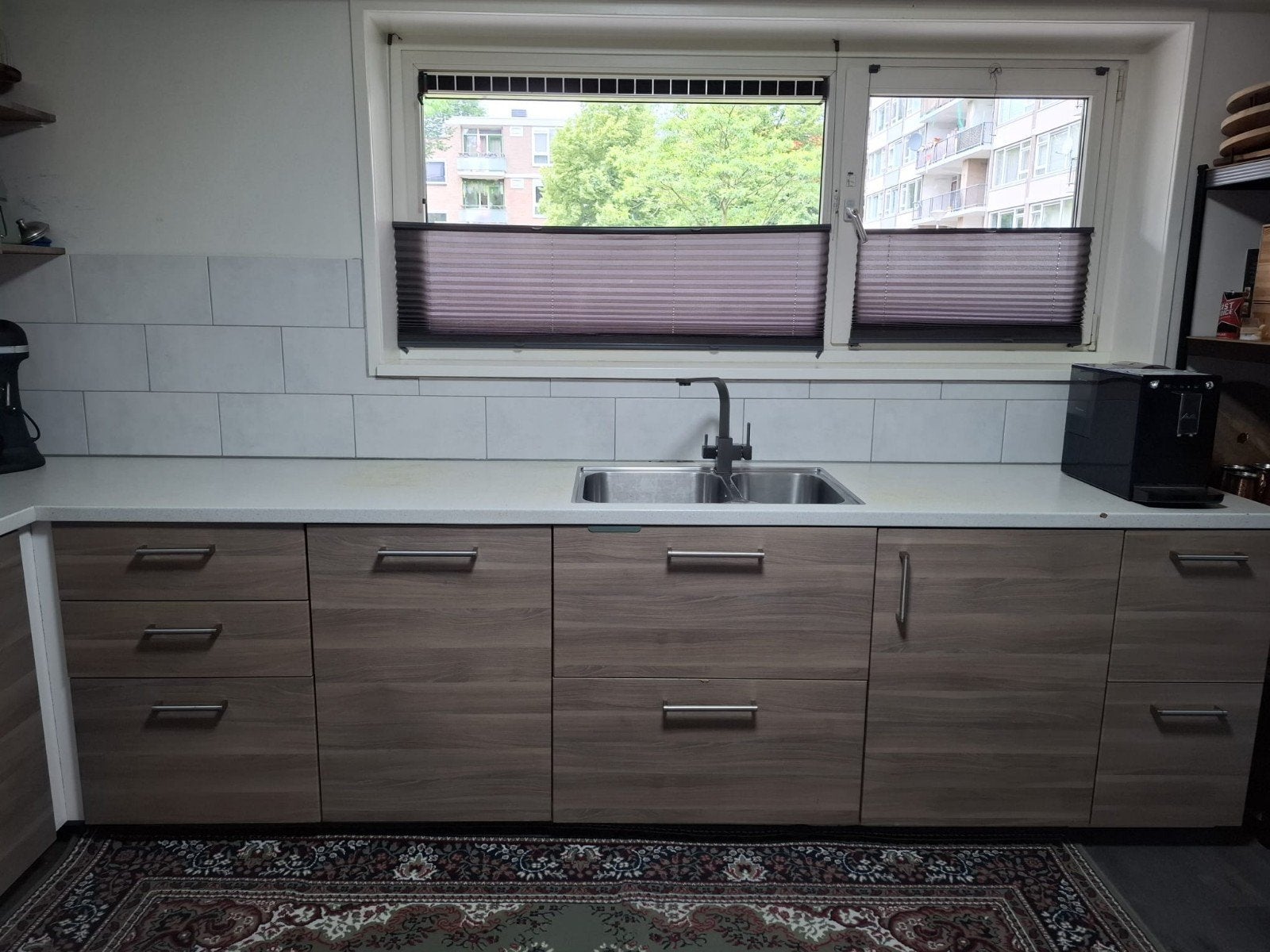 Nette L-vormige IKEA keuken (excl. apparatuur en kraan), Ophalen, Gebruikt, Wit, Hoekkeuken
