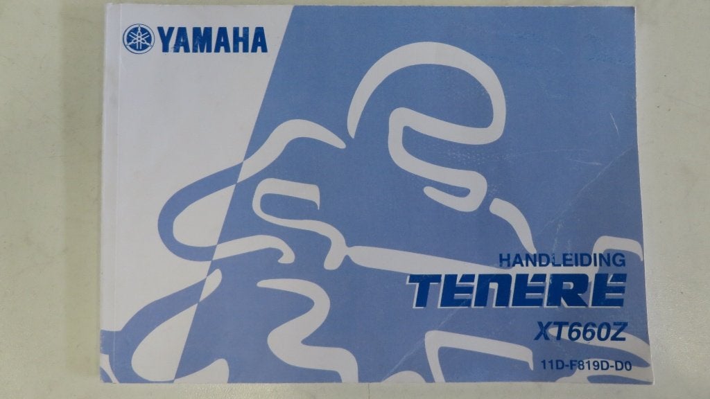 Yamaha Tenere XT660Z Handleiding (Nederlandstalig) 2008, Ophalen of Verzenden, Yamaha