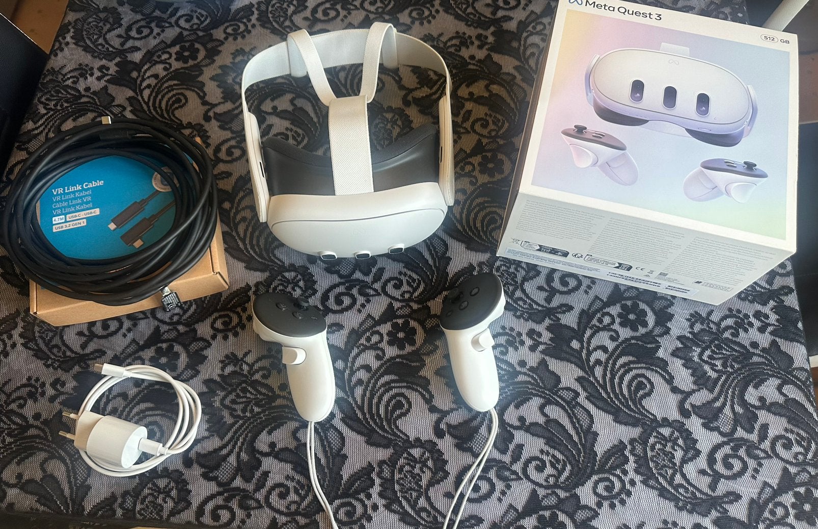 Meta Quest 3 512GB met accessoires - Zo goed als nieuw, Spelcomputers en Games, Virtual Reality, Ophalen, Zo goed als nieuw, VR-bril