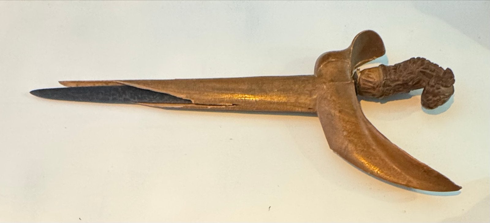 Antieke Kris met houten schede en handvat, Indonesië, Hout, Ophalen of Verzenden, Indonesië, Gesneden
