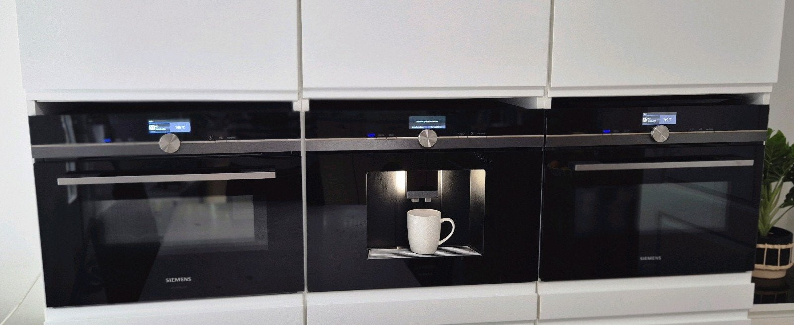 Luxe Siemens set; Combi oven/magnetron Wifi + koffiemachine, Witgoed en Apparatuur, Ophalen, Zo goed als nieuw, Oven met grill