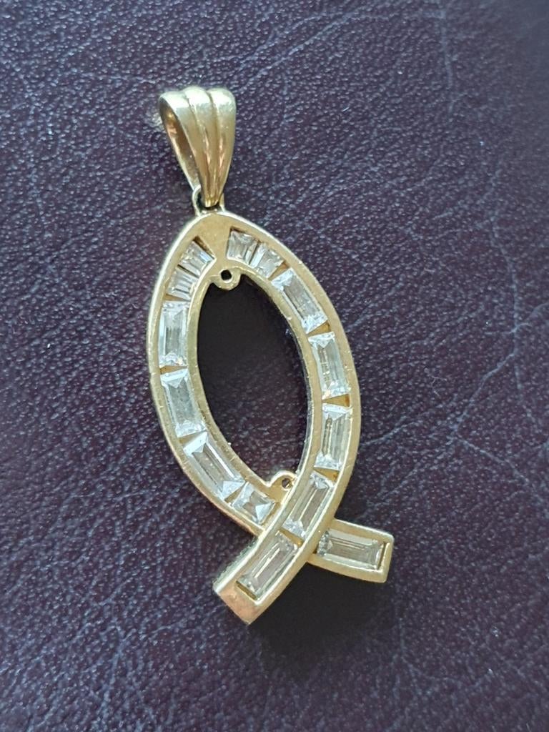 Prachtige zilveren hanger vintage met steentjes, Ophalen of Verzenden, Zo goed als nieuw, Zilver, Zilver