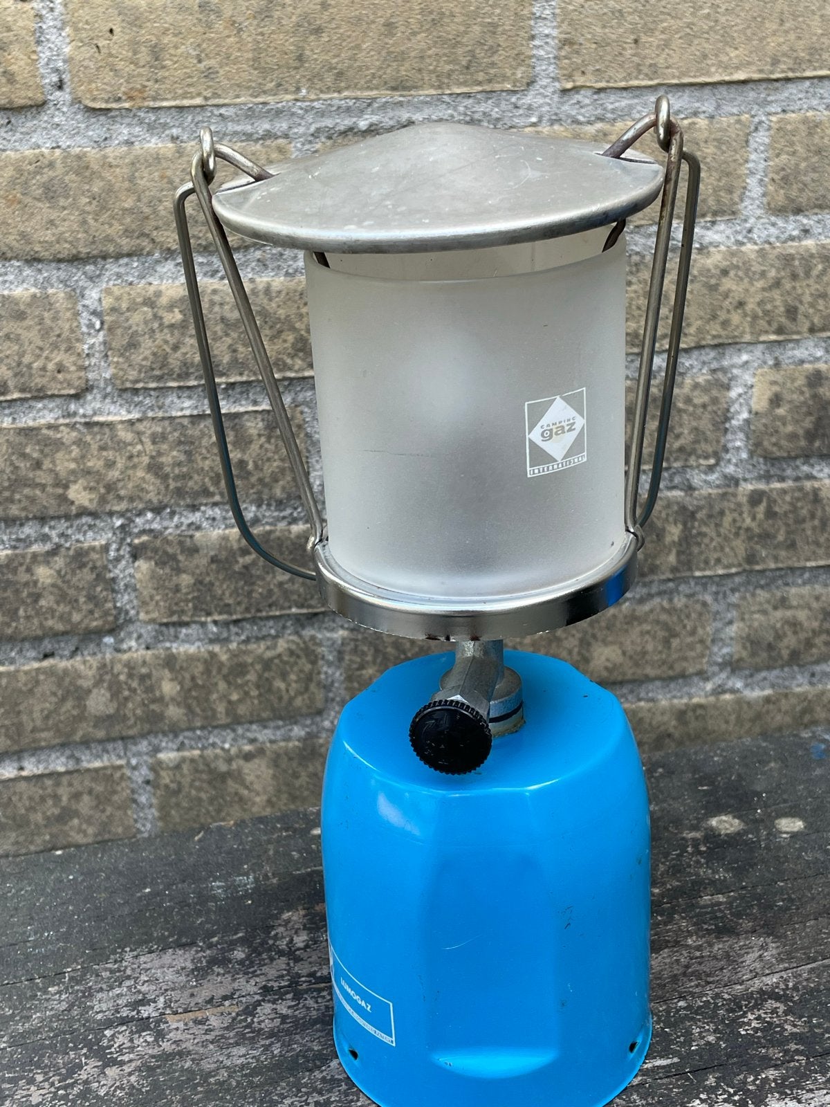 Campingaz Lumogaz gaslamp - Vintage kampeerlamp, Caravans en Kamperen, Kampeeraccessoires, Ophalen of Verzenden, Gebruikt
