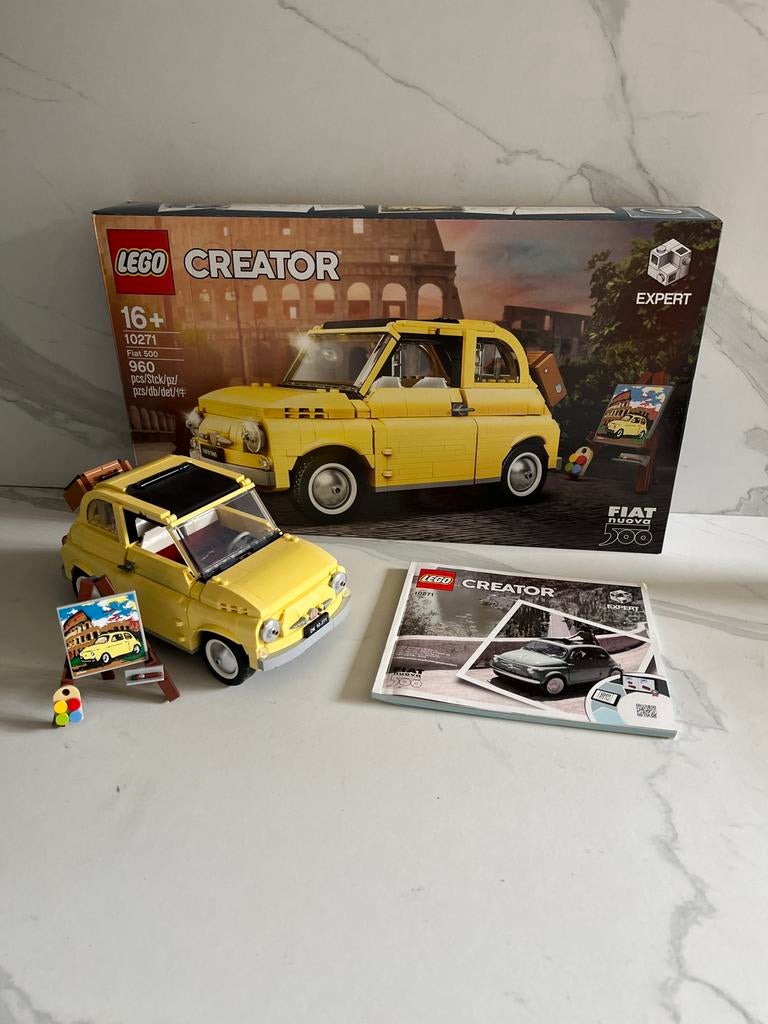 Lego creator expert 10271 Fiat 500, Ophalen, Zo goed als nieuw, Complete set, Lego