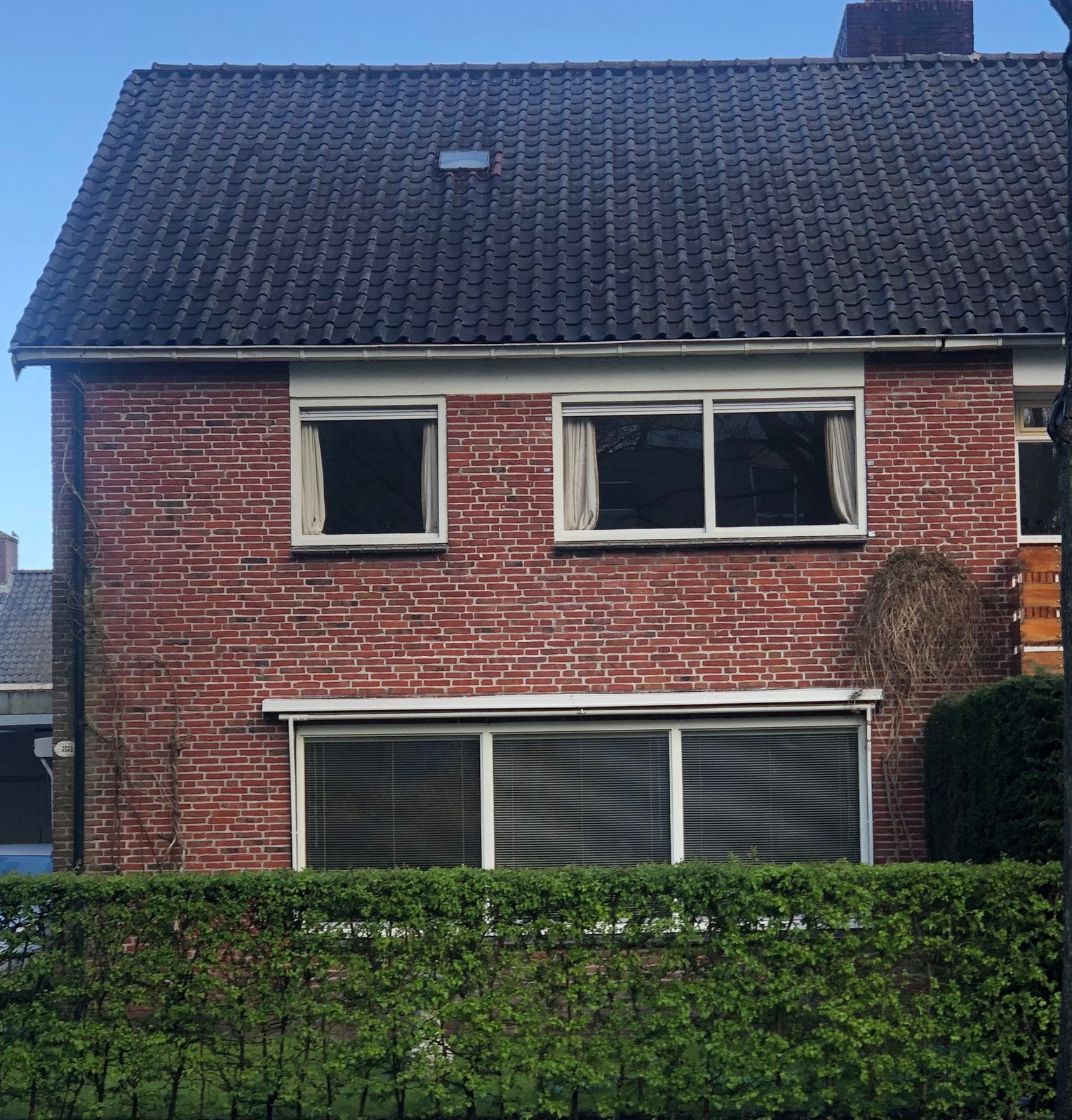 Blauw  gesmoorde dakpannen 115 m² gebr vd boel Thorn, Ophalen, Gebruikt, Steen of Klei, Blauw