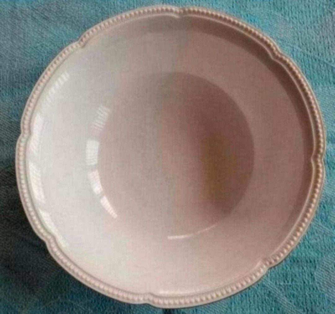 Creme diepe schaal Heinrich H&C Selb gouden bies parelrand, Ophalen of Verzenden