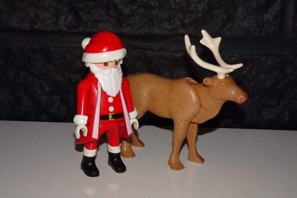 09 - Kerstman met rendier 2690, Ophalen of Verzenden