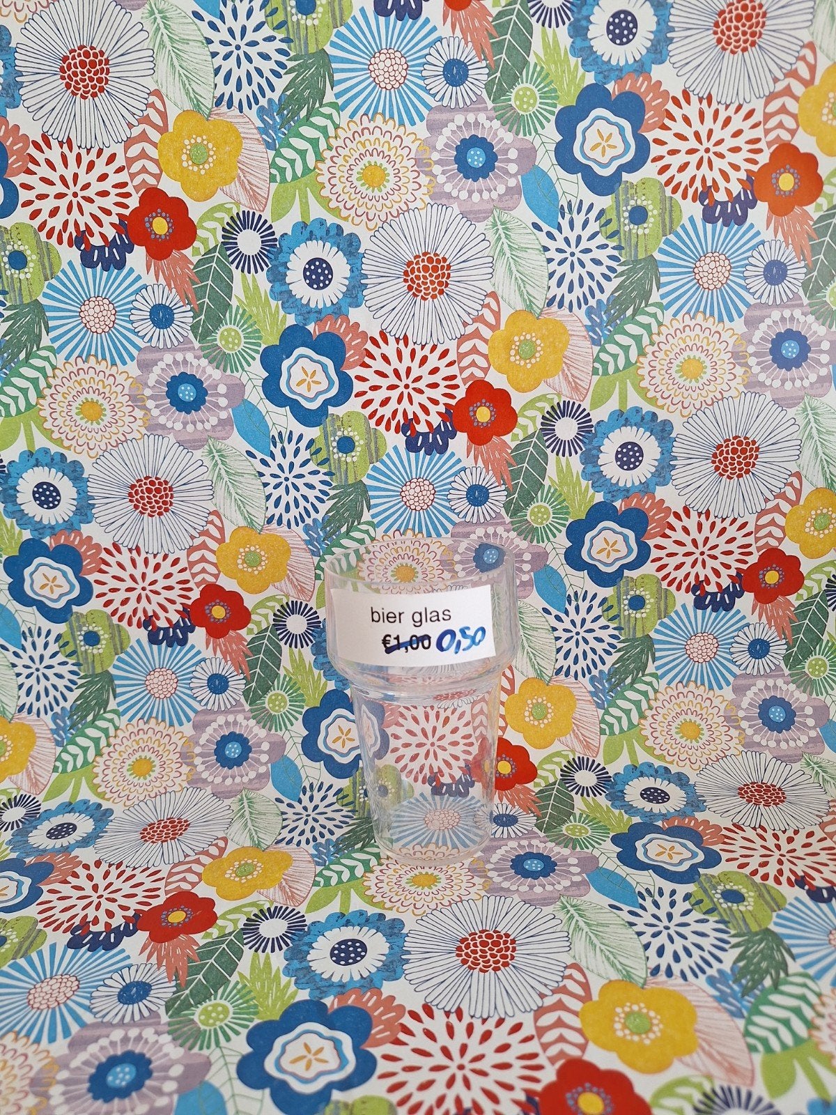 bier beker 6x, Hobby en Vrije tijd, Stoffen en Lappen, 120 cm of meer, Nieuw, Ophalen of Verzenden, Katoen
