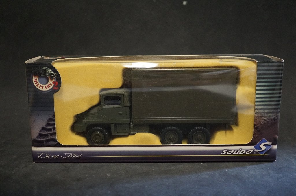 Solido Berliet shelter militaire vrachtwagen - 1/50 - TOP, Ophalen of Verzenden, Bus of Vrachtwagen, Overige merken