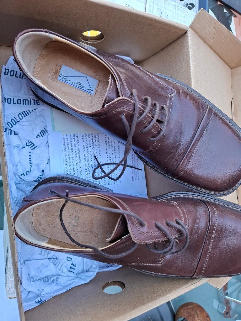 Heren schoenen Franco Bonaldi 42, Ophalen of Verzenden, Nieuw, Bruin