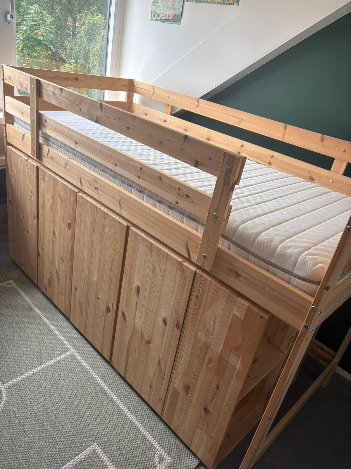 Hoogslaper IKEA, Ophalen, Eenpersoons, Zo goed als nieuw, 90 cm