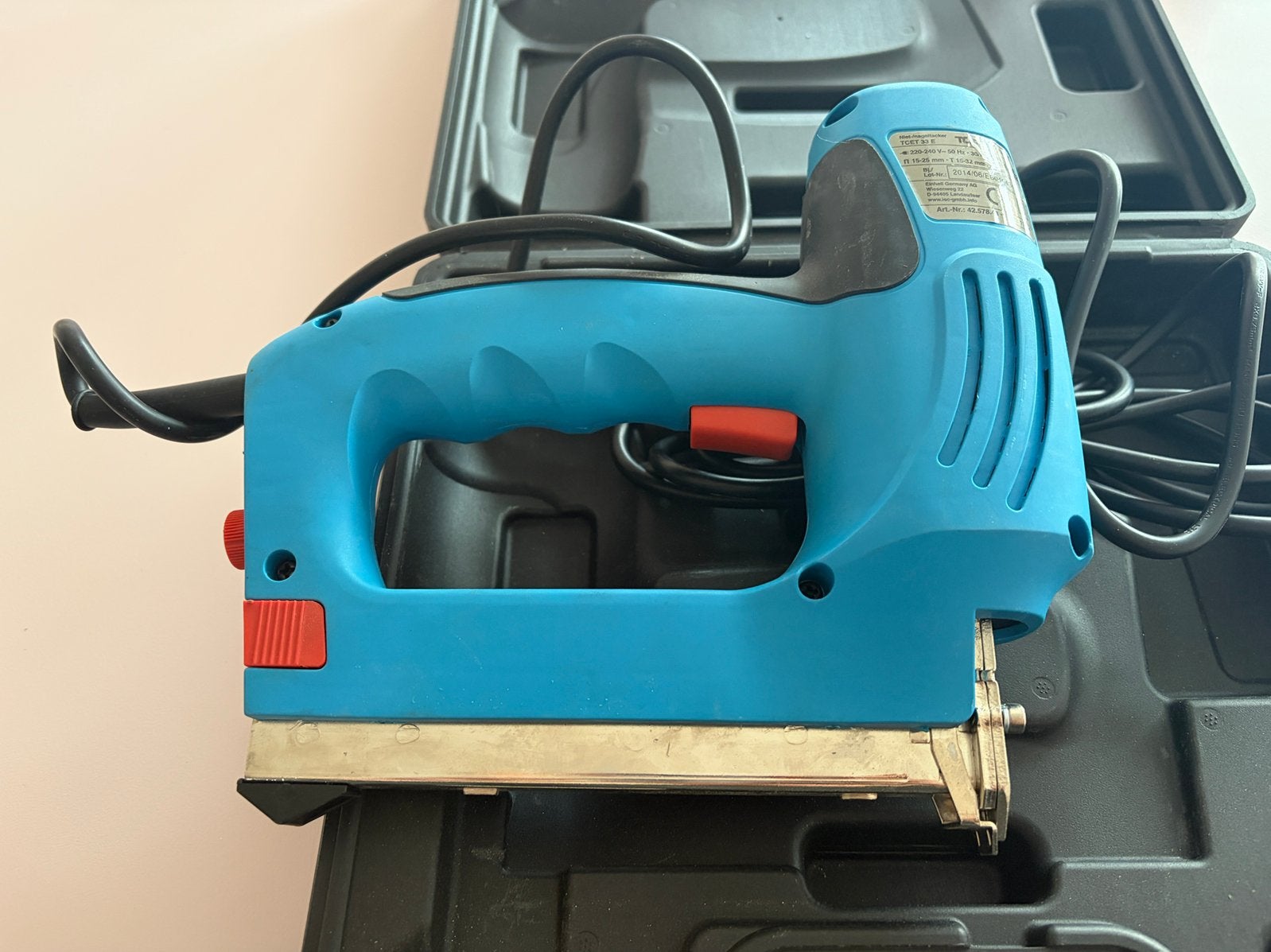 Topcraft elektrische tacker/nagelmachine, Ophalen, Gebruikt