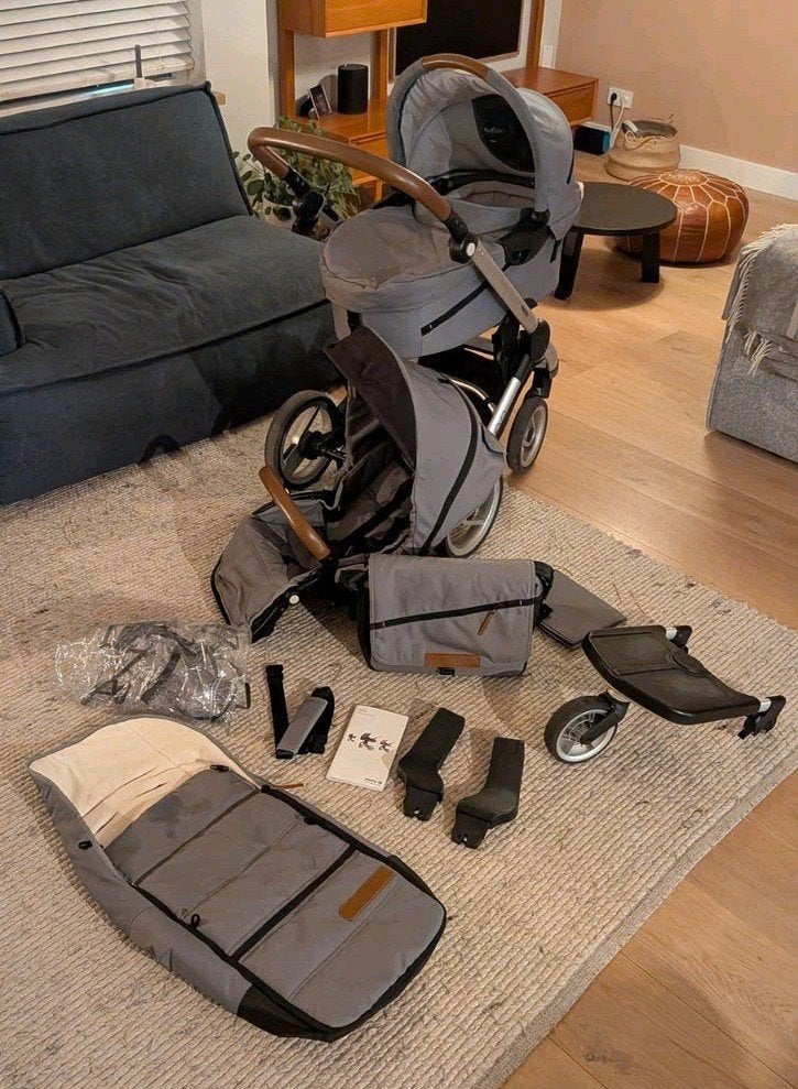 Kinderwagen Mutsy Evo Urban Nomad Grey (buggy & reiswieg), Ophalen, Gebruikt, Combiwagen, Mutsy