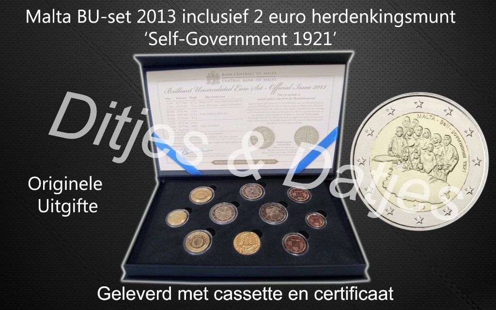 BU set 2013 inclusief 2 euro Zelfbestuur met muntmeesterteke, Ophalen of Verzenden, Overige landen, Overige waardes