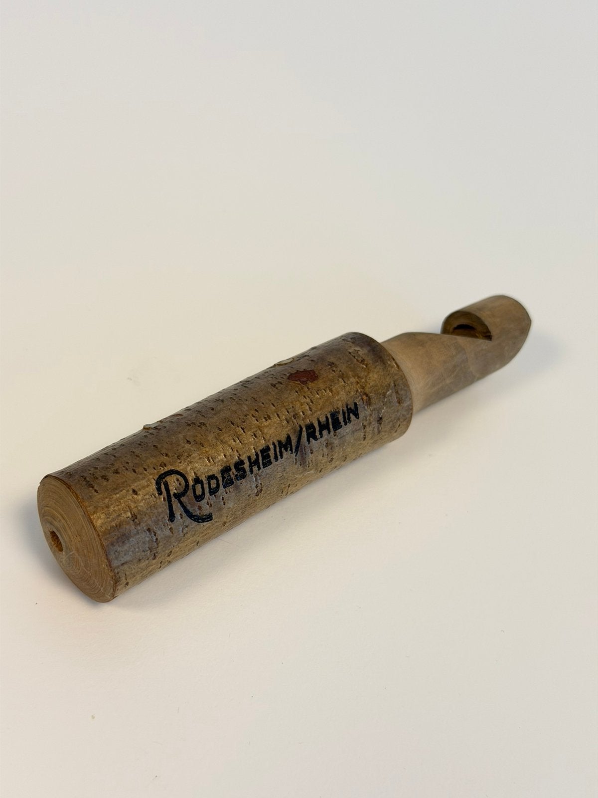 Vintage Houten Vogelfluitje Rüdesheim Rhein 14cm fluit hout, Ophalen of Verzenden