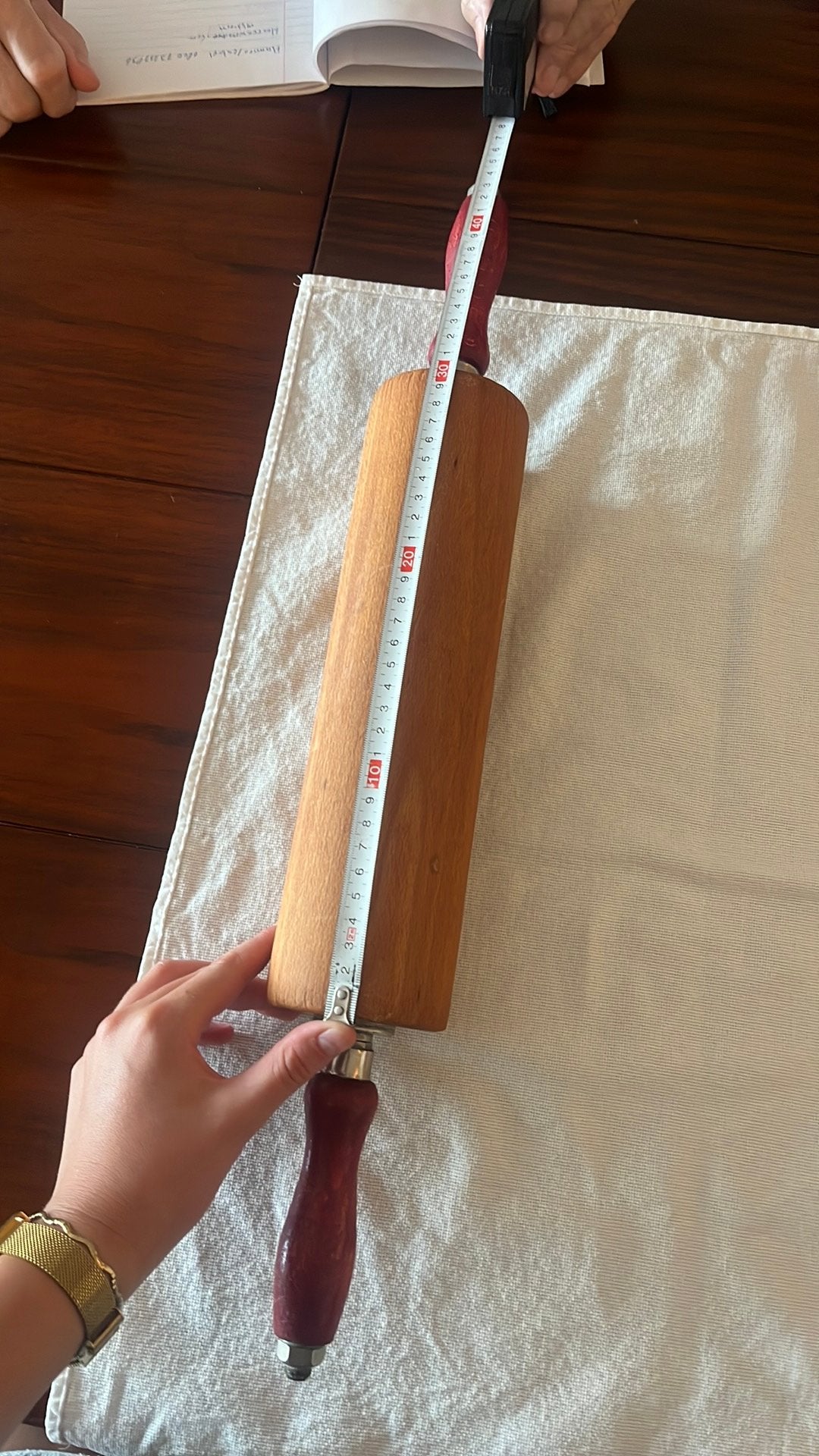 Rolstok met kogellagers 30 cm, Ophalen of Verzenden, Gebruikt, Taarten, Bakvorm