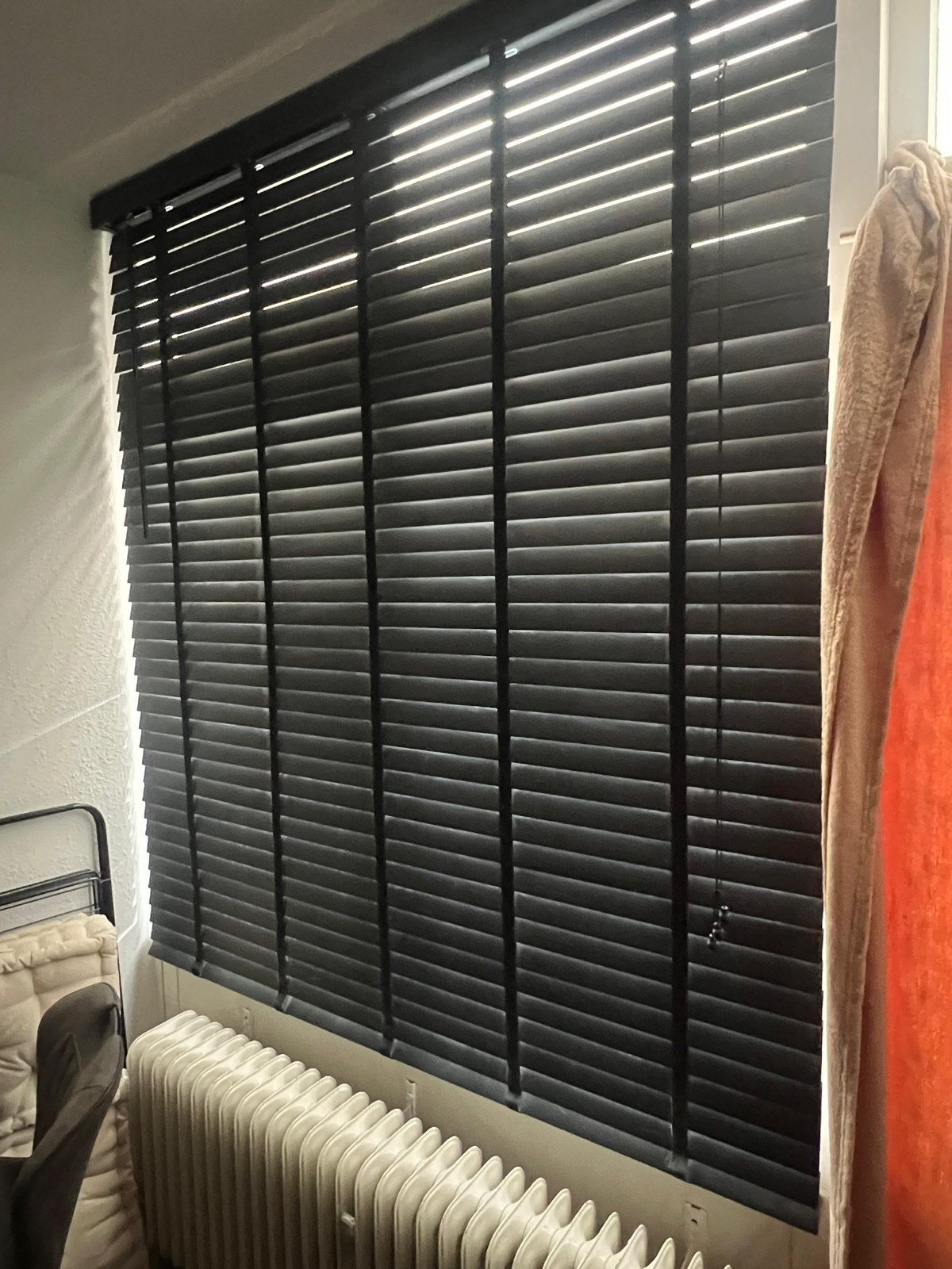 Set van 2 Luxe Zwarte Houten Lamellen - 183x160 cm, Ophalen, Inclusief montageonderdelen, Zwart, Zo goed als nieuw