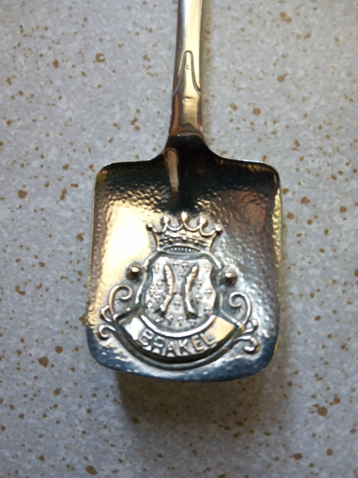 Zilveren Suikerschep Jaren '60 Gemeentewapen BRAKEL NIEUW !!, Antiek en Kunst, Ophalen of Verzenden