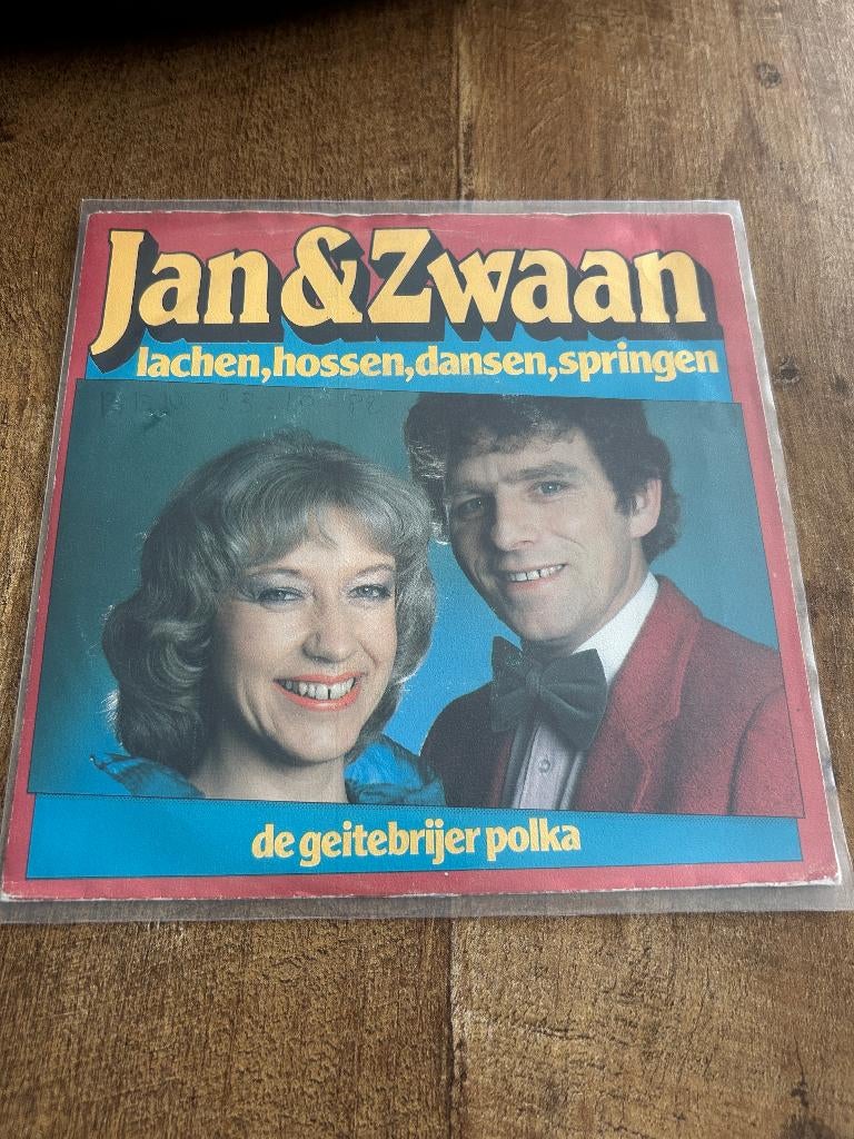 Jan en Zwaan-Lachen hossen dansen springen., Cd's en Dvd's, Vinyl Singles, Ophalen of Verzenden, Zo goed als nieuw, Nederlandstalig