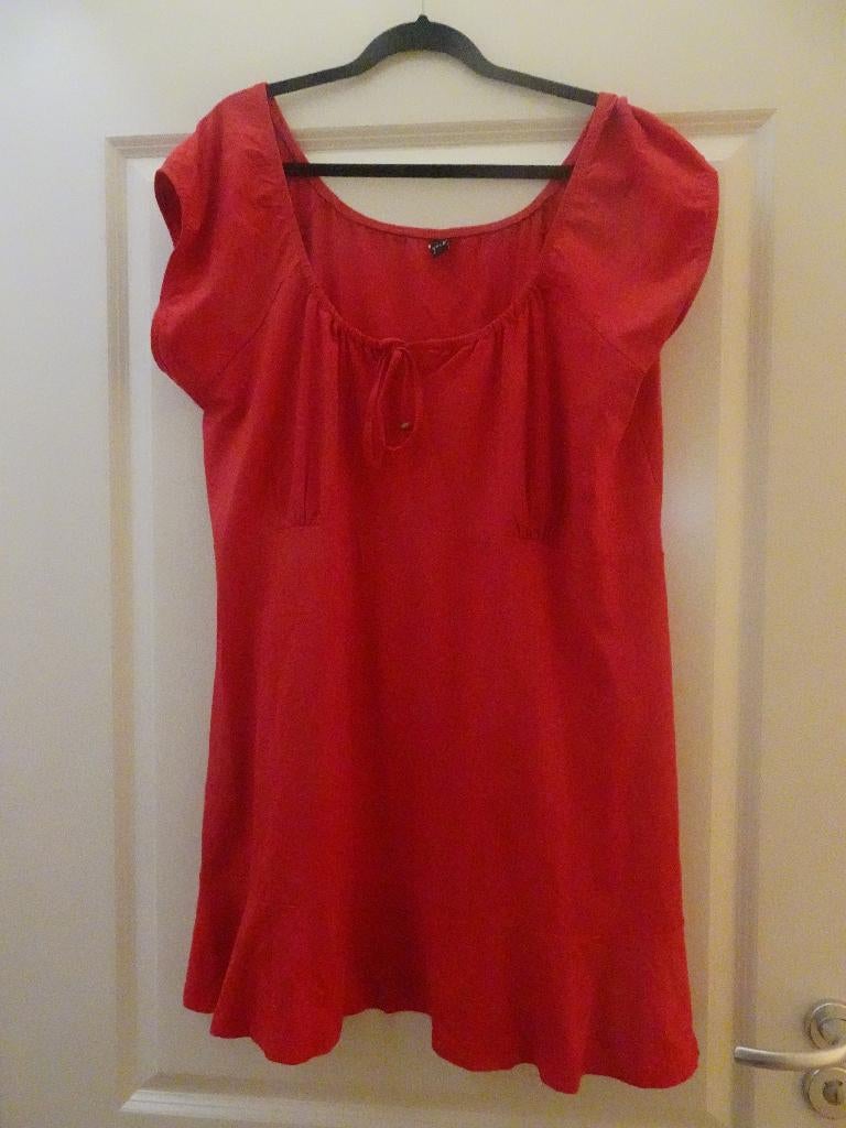 Yoek tuniek jurkje rood 54/56, Kleding | Dames, Grote Maten, Ophalen of Verzenden, Zo goed als nieuw, Rood, Blouse of Tuniek