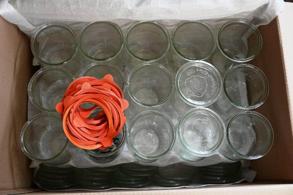 Weckflessen / weck potten 1 liter, Ophalen, Overige merken, Glas, Overige typen