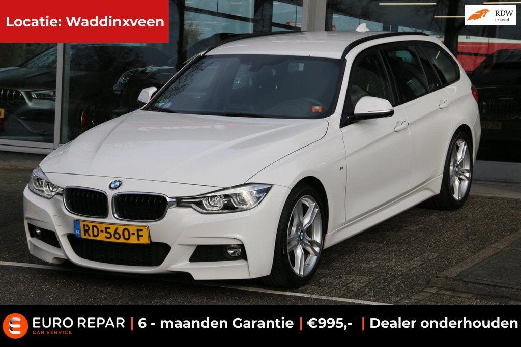 BMW 3-serie Touring 318i Executive M-PAKKET DEALER OND NL-AU, Automaat, Gebruikt, Euro 6, Wit