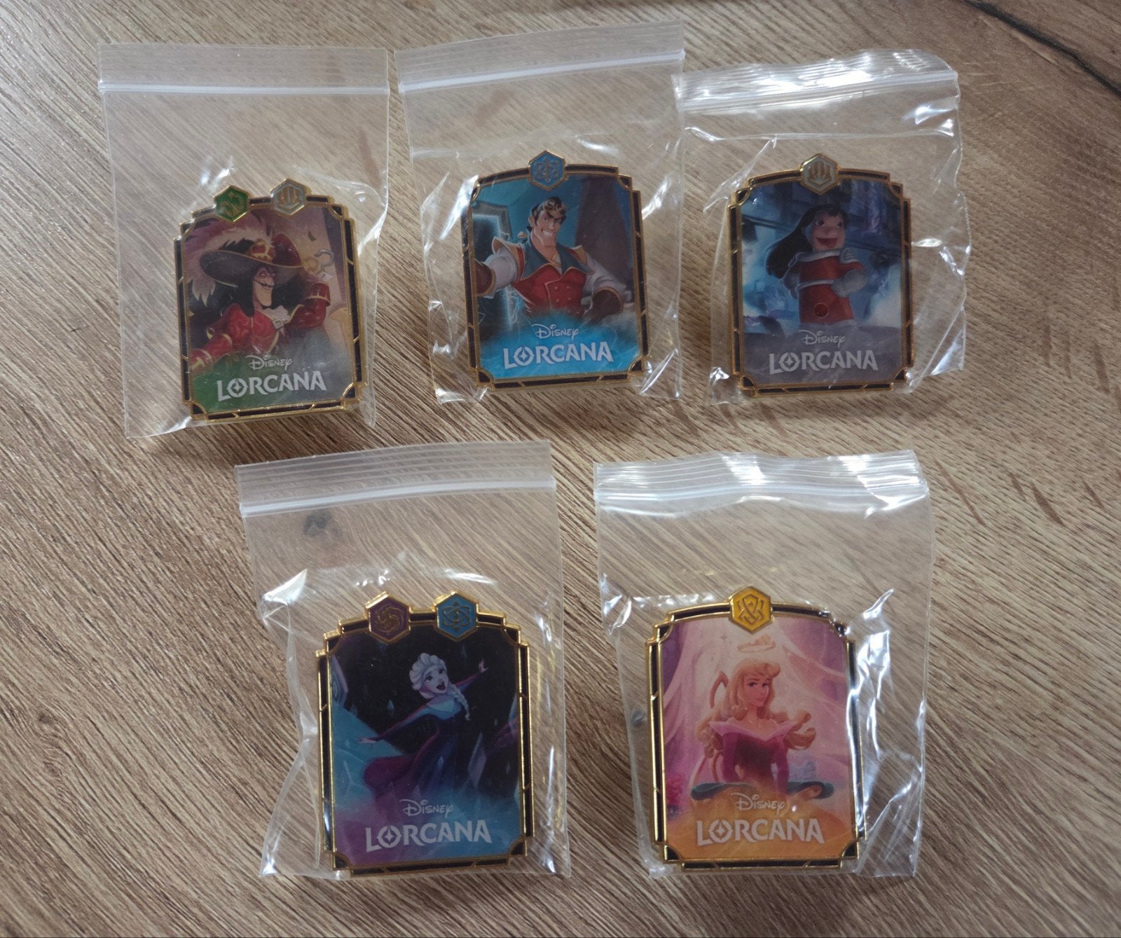 Disney Lorcana Pins - Set van 5, Ophalen of Verzenden, Overige figuren, Nieuw, Overige typen