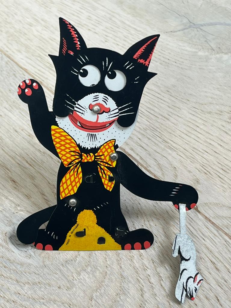 Felix the Cat blikken speelgoed + muis tin toy plus knuffel, Verzenden, Zo goed als nieuw