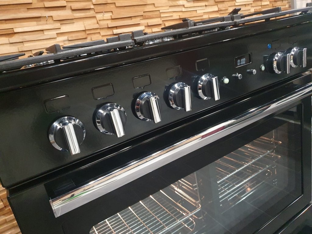 Luxe Falcon Professional plus FX Fornuis 90cm zwart rvs, Niet ingevuld, 60 cm of meer, Niet ingevuld, Ophalen of Verzenden
