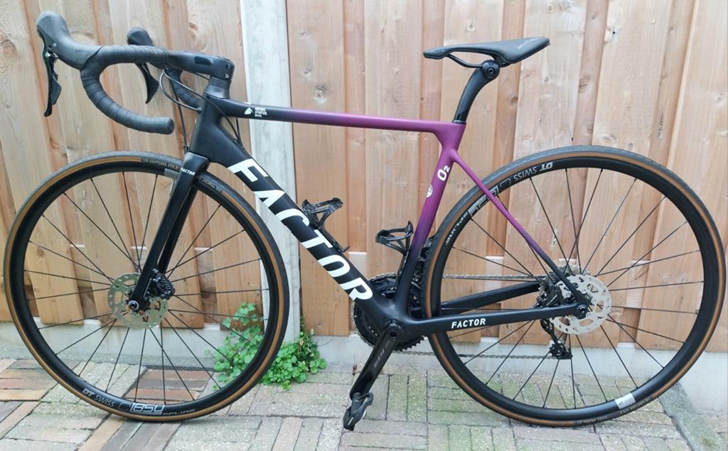 Factor O2, Carbon, 49 tot 53 cm, Zo goed als nieuw, Meer dan 20 versnellingen