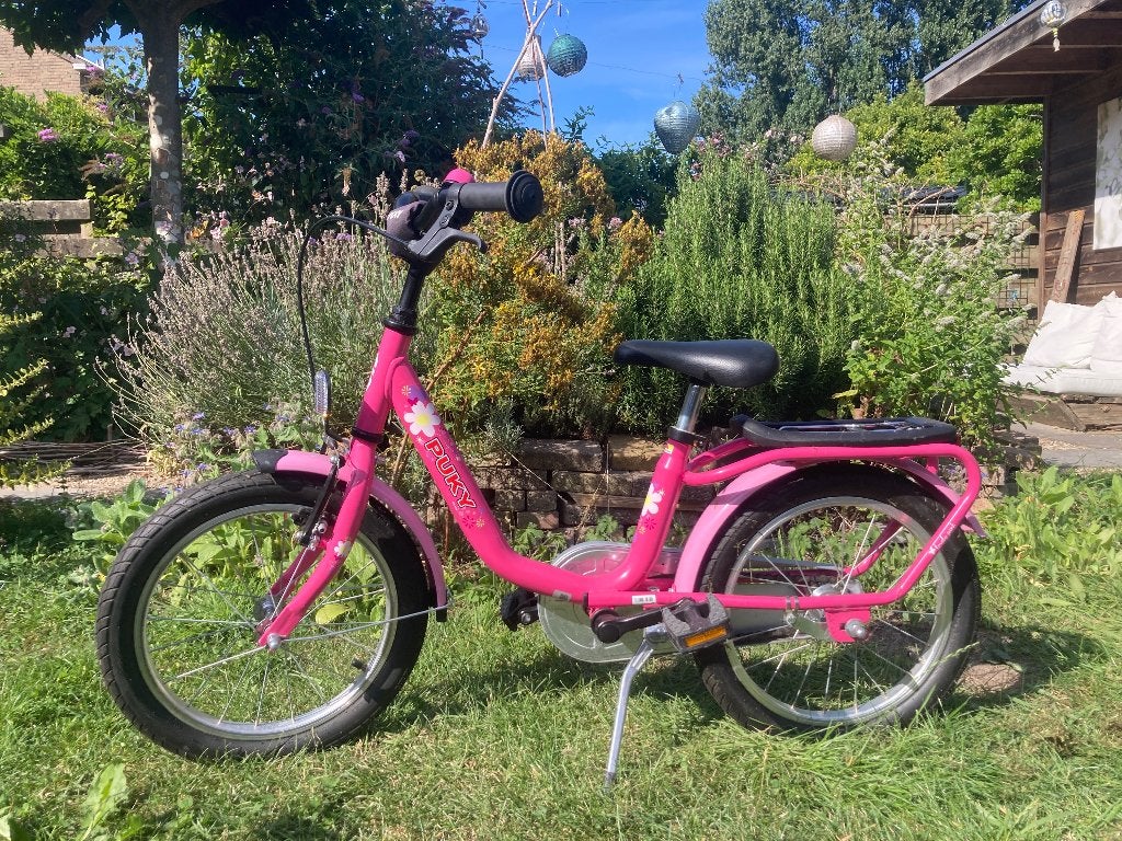 Puky meisjesfiets 16 inch z.g.a.n., Ophalen, Terugtraprem, Puky, Zo goed als nieuw