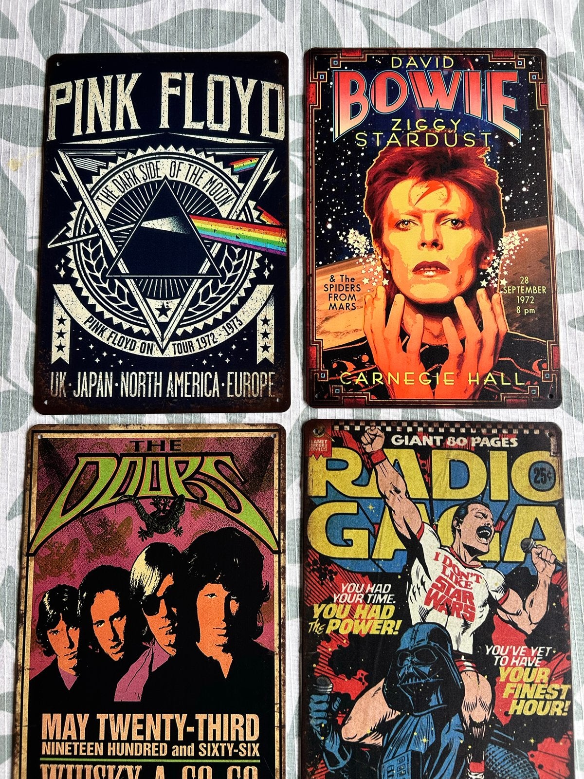 Metalen borden 20x30 cm - Diverse bandposters, Vintage, Meerkleurig, Nieuw, Ophalen of Verzenden
