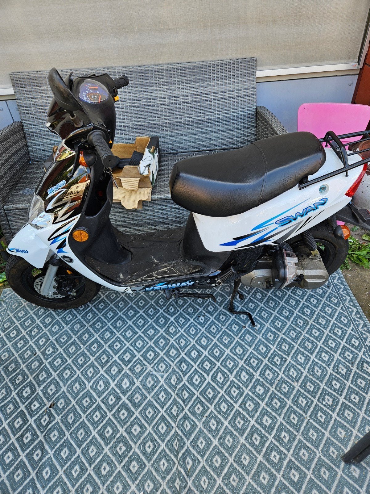 keeway swan 50cc orgi, Fietsen en Brommers, Snorfietsen en Snorscooters, Tweetakt, Zo goed als nieuw, Ophalen, Overige merken