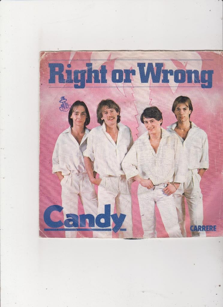 7" Single Candy - Right or wrong, Gebruikt, Maxi-single, Dance, Ophalen of Verzenden
