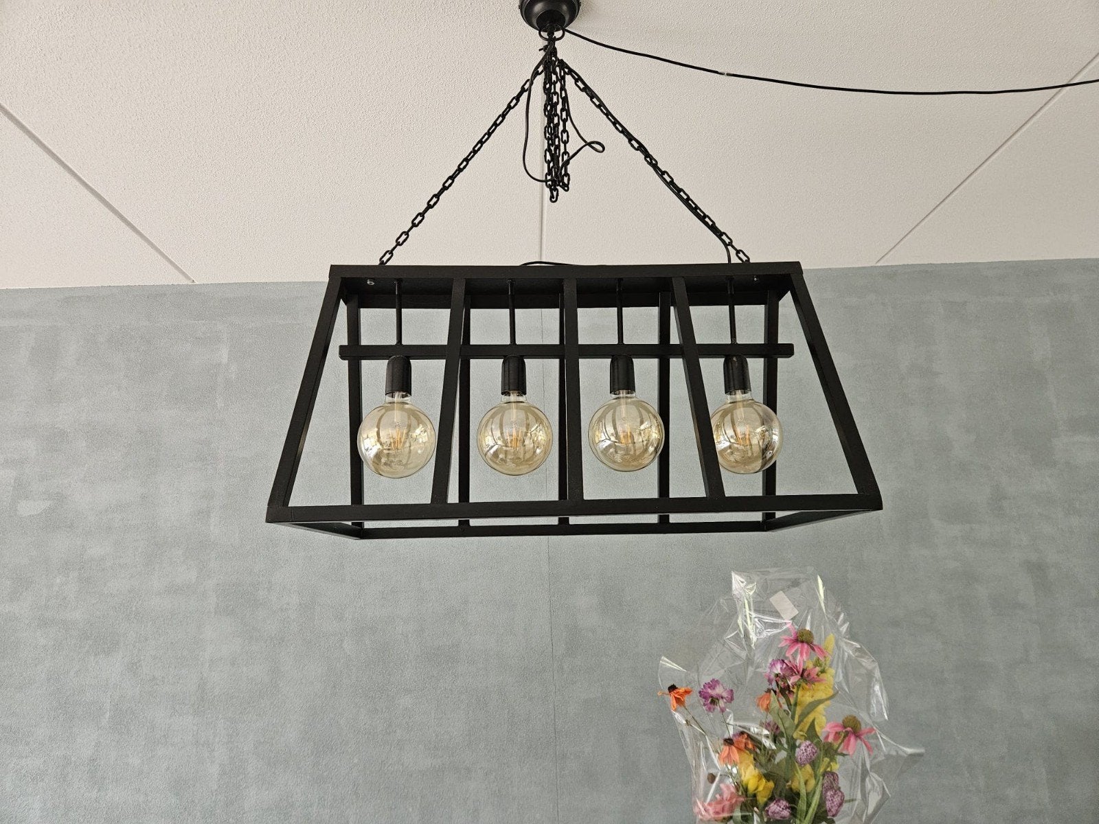 Industriële hanglamp, Ophalen, Zo goed als nieuw, Minder dan 50 cm