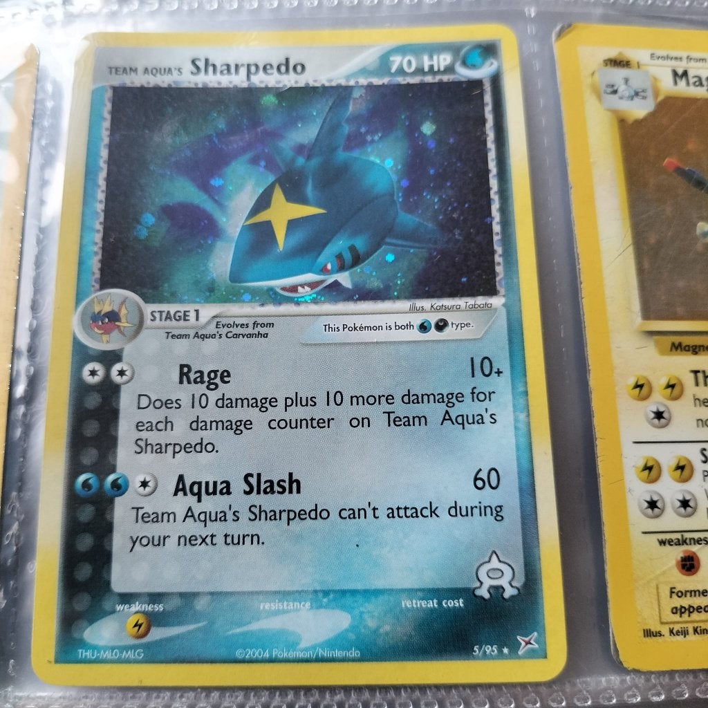 Team Aqua’s Sharpedo 5/95 Holo, Ophalen of Verzenden, Zo goed als nieuw, Losse kaart