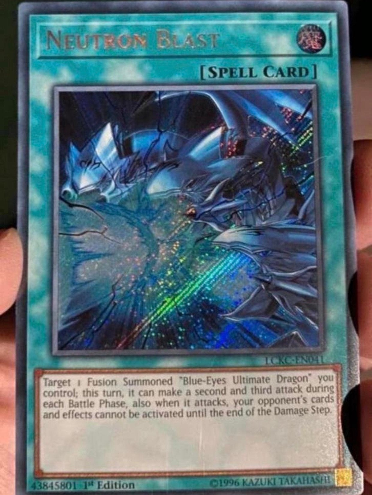 Yu-Gi-Oh! Neutron Blast LCKC 1st Edition !, Hobby en Vrije tijd, Verzamelkaartspellen | Yu-gi-Oh!, Ophalen of Verzenden, Zo goed als nieuw