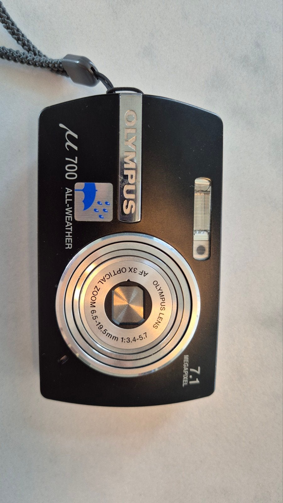 Olympus µ 700 All-Weather Compact Camera met 7.1 MP, Audio, Tv en Foto, Fotocamera's Digitaal, Ophalen of Verzenden, Gebruikt