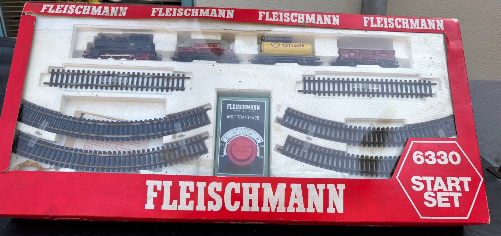 Fleischmann startset 6330 met uitbreiding, Ophalen, Treinset, Gelijkstroom, Fleischmann