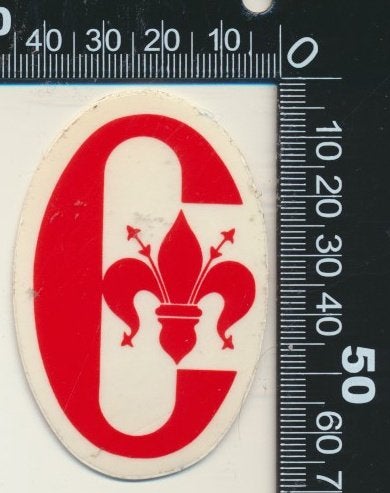 Sticker: Conte of Florence (6), Ophalen of Verzenden, Zo goed als nieuw, Bedrijf of Vereniging