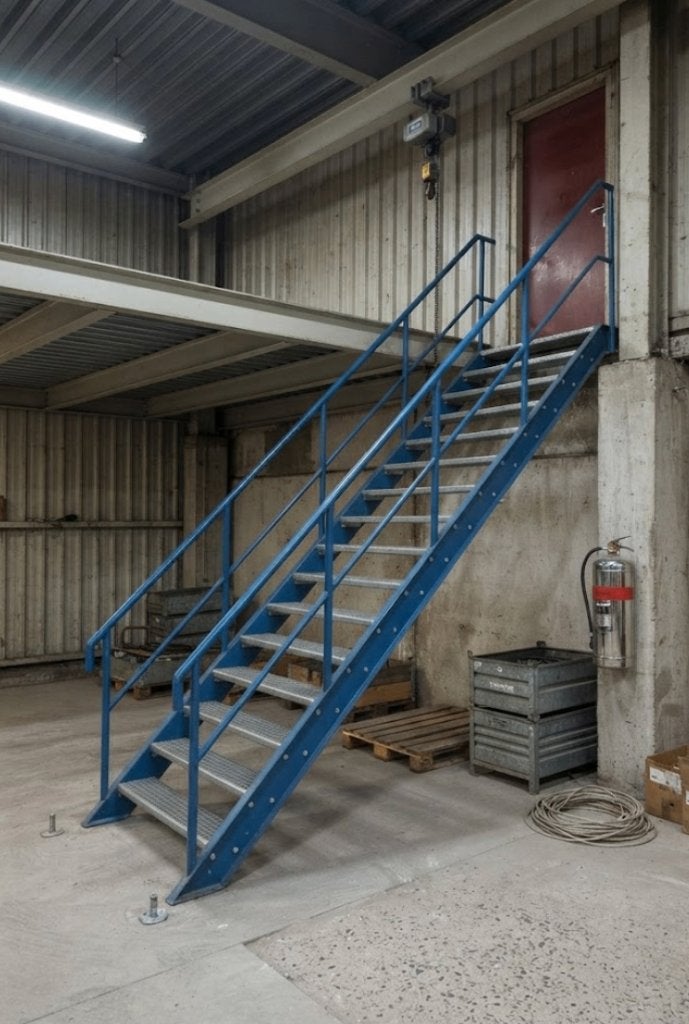 grote industrie trap, Ophalen, Gebruikt, Minder dan 2 meter