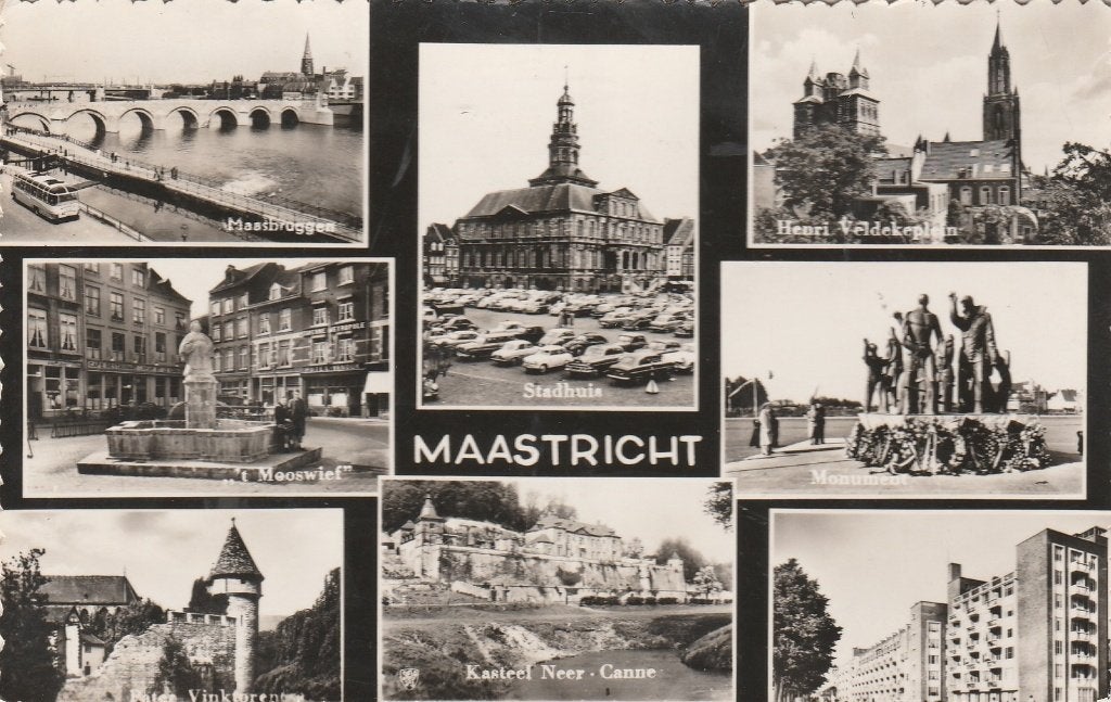MAASTRICHT Brug Mooswief Toren Plein Monument, Verzamelen, Verzenden, 1980 tot heden, Gelopen, Limburg