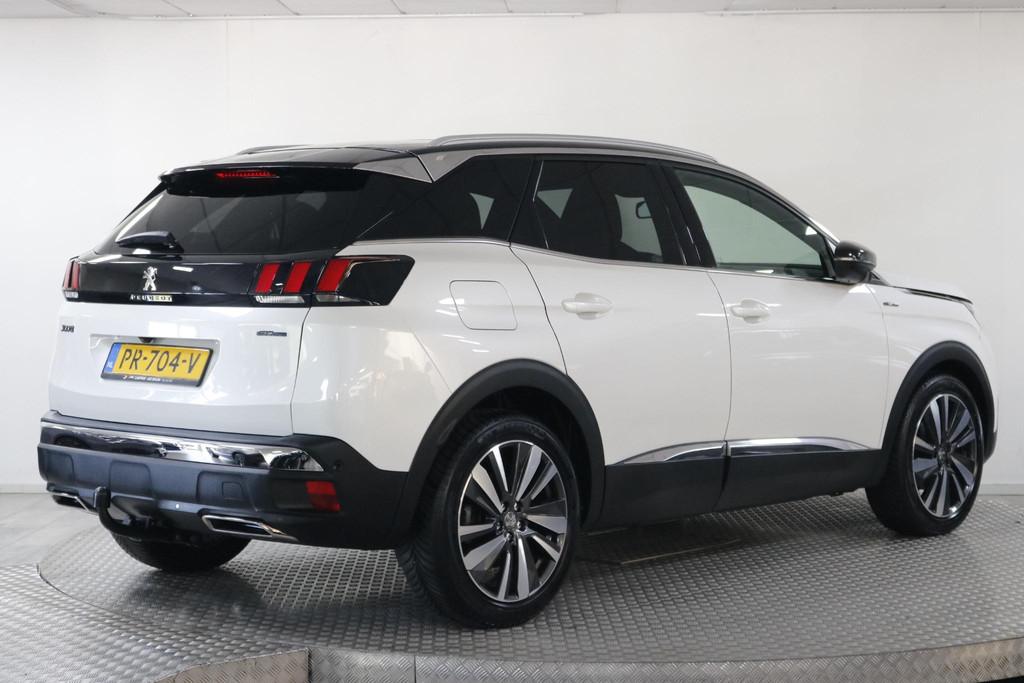 Peugeot 3008 1.2 PureTech GT Line 130 PK. NW Distributieriem, Auto's, Peugeot, Gebruikt, Euro 6, Leder en Stof, Wit