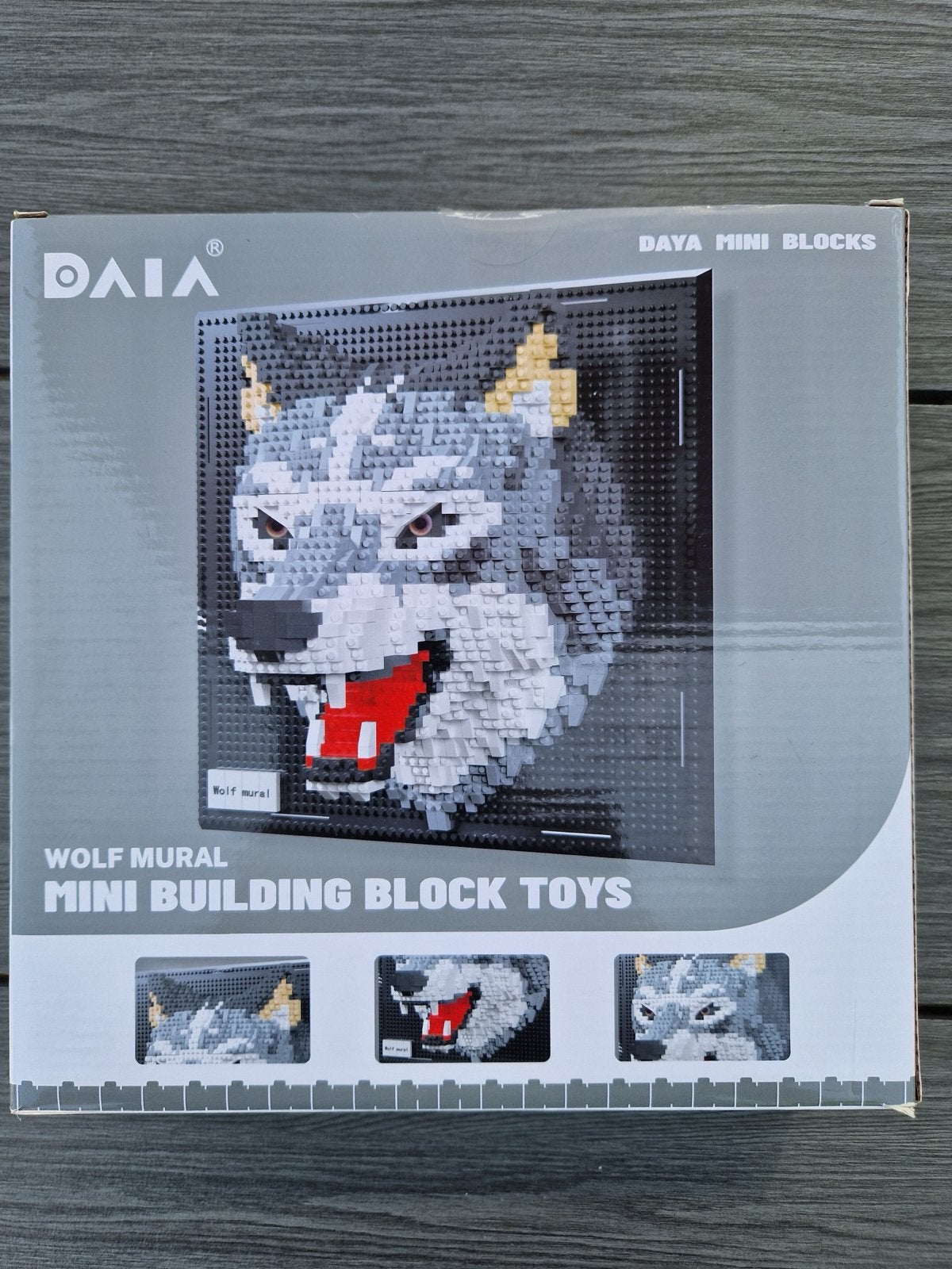 Daya Mini Blocks Wolf, Kinderen en Baby's, Speelgoed | Bouwstenen, Zo goed als nieuw, Overige merken, Ophalen of Verzenden