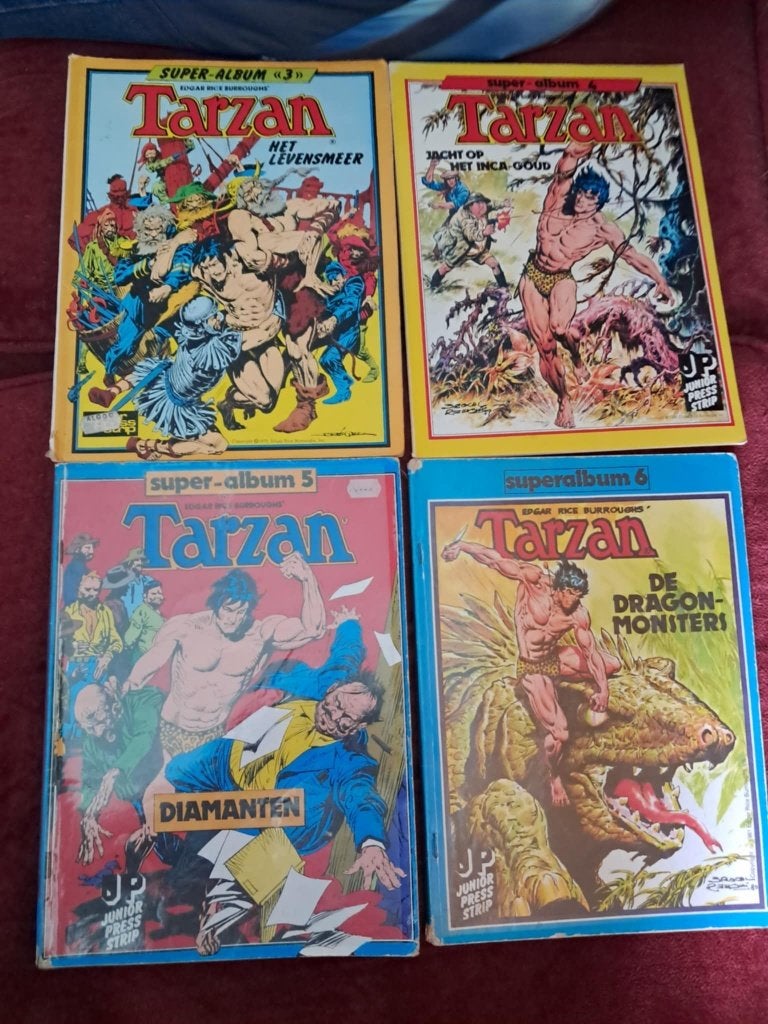 Div tarzan stripalbums, Boeken, Meerdere stripboeken, Ophalen, Gelezen