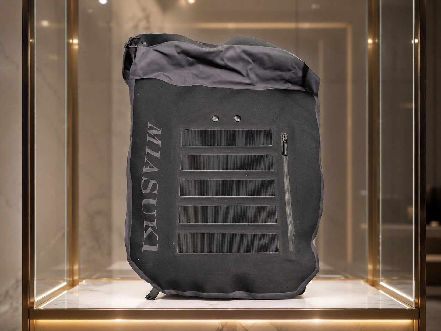 MIASUKI luxe Solar Backpack / rugzak met zonnepaneel, Sieraden, Tassen en Uiterlijk, Ophalen of Verzenden, Nieuw, Overige merken