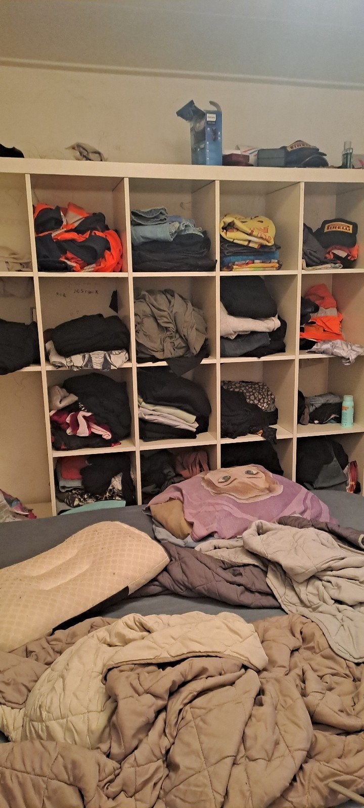 IKEA Kallax Kast met 25 vakken - Wit, Ophalen, Gebruikt