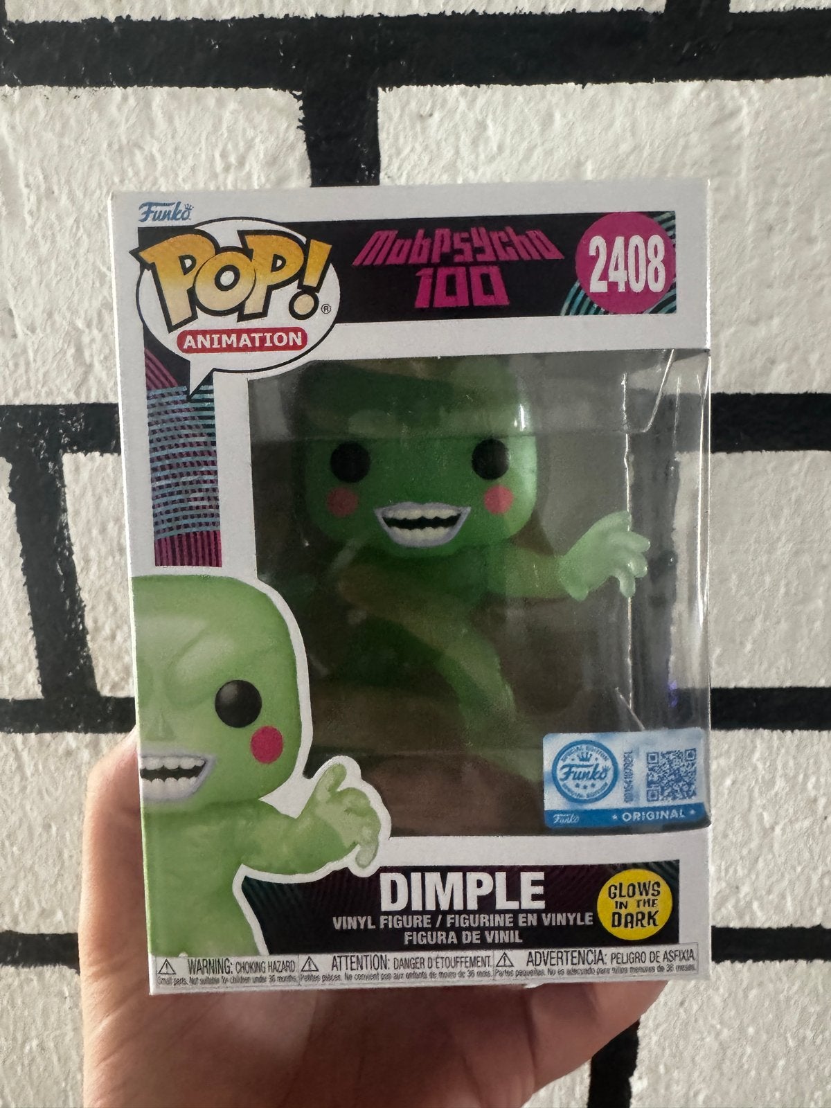 Funko Pop Mob Psycho 100 Dimple 2408 GITD, Ophalen of Verzenden, Nieuw
